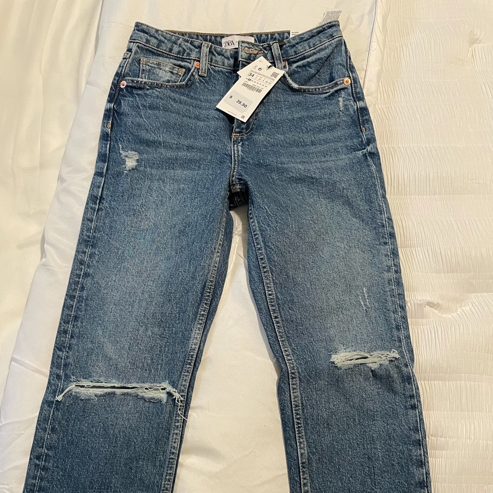 Zara high rise jeans